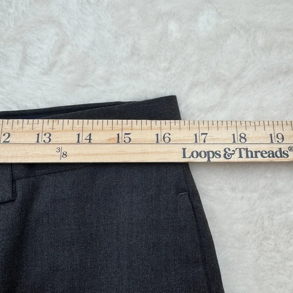 Banana Republic Dress Pants Mens 33x31 Grey Modern‎ Fit Wool Flat Front Trousers